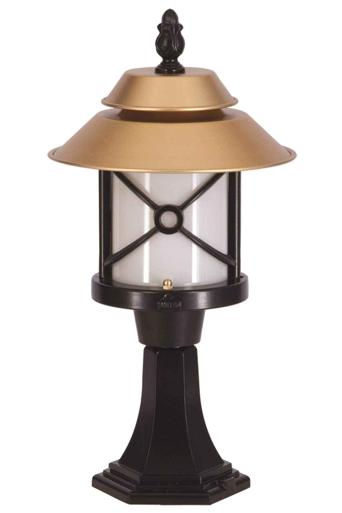 Avonni Bsu-68049-Bsa-Kop Sarı/Siyah Elektrostatik Toz Boyalı Dış Mekan Aydınlatma, E27, Aluminyum, Polikarbon Cam, 30Cm
