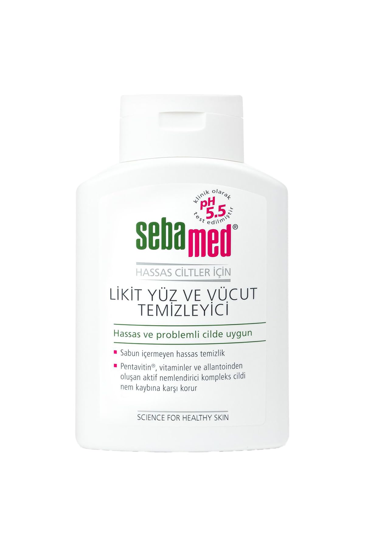Sebamed Hassas Ciltler İçin Pentavitin Nemlendirici Etkili Yüz ve Vücut Temizleme Jeli 200 ml