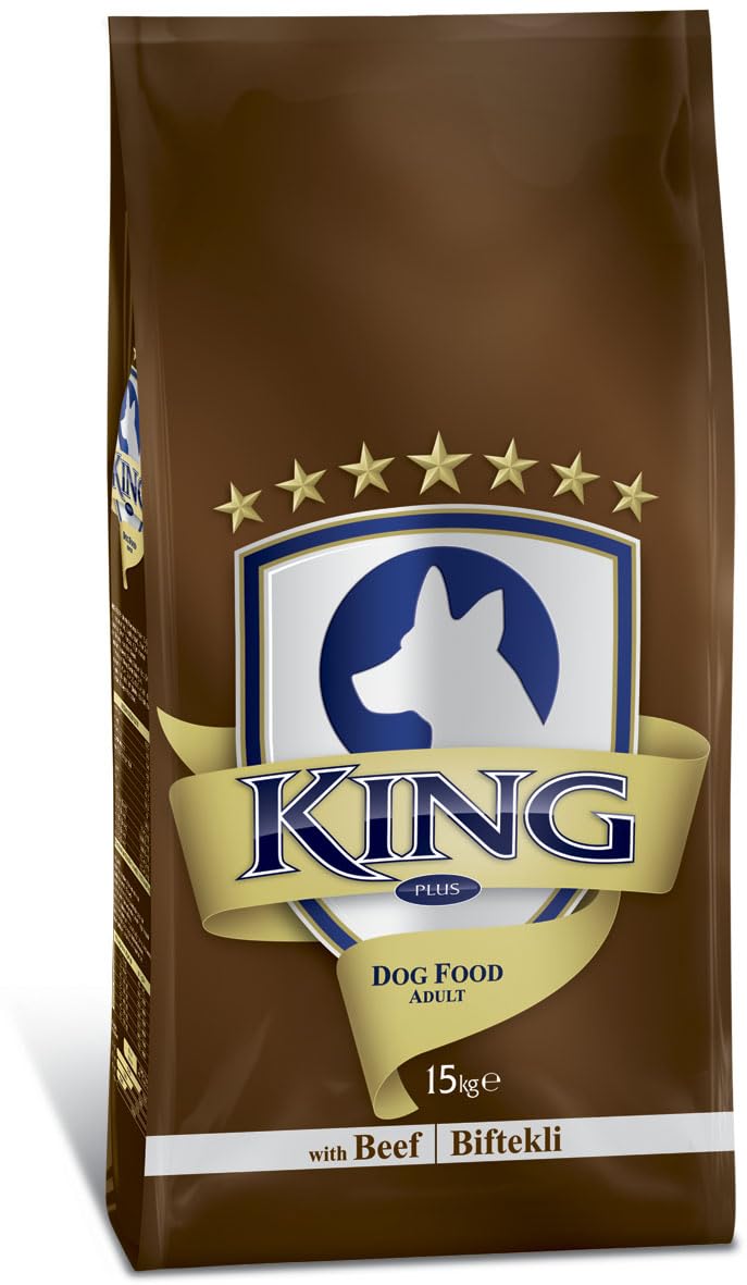 King Biftekli Köpek Maması,Yetişkin Köpekler İçin, 15 Kg