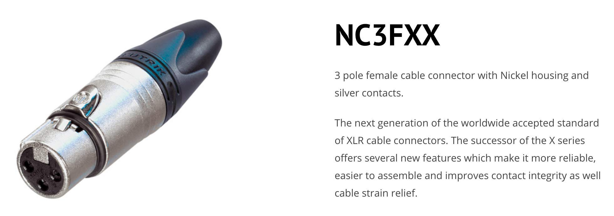 Sommer Cable Yaz Kablo Mikrofon Kablosu Stage 22 Highflex XLR 3 kutuplu Neutrik NC3MXX / XLR 3 kutuplu Neutrik NC3FXX, cırt cırtlı bantlı, siyah (3 m)