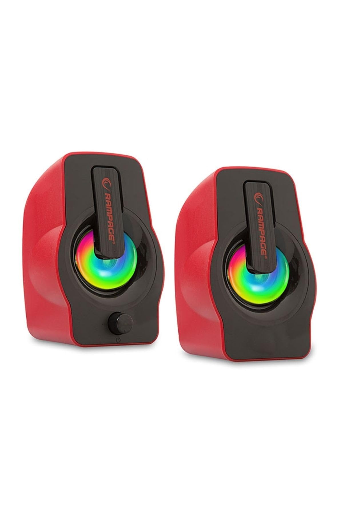 Rampage RMS-G7 FALSETTO 2.0 6 Watt RGB Ledli Kırmızı Multimedia Gaming USB Speaker