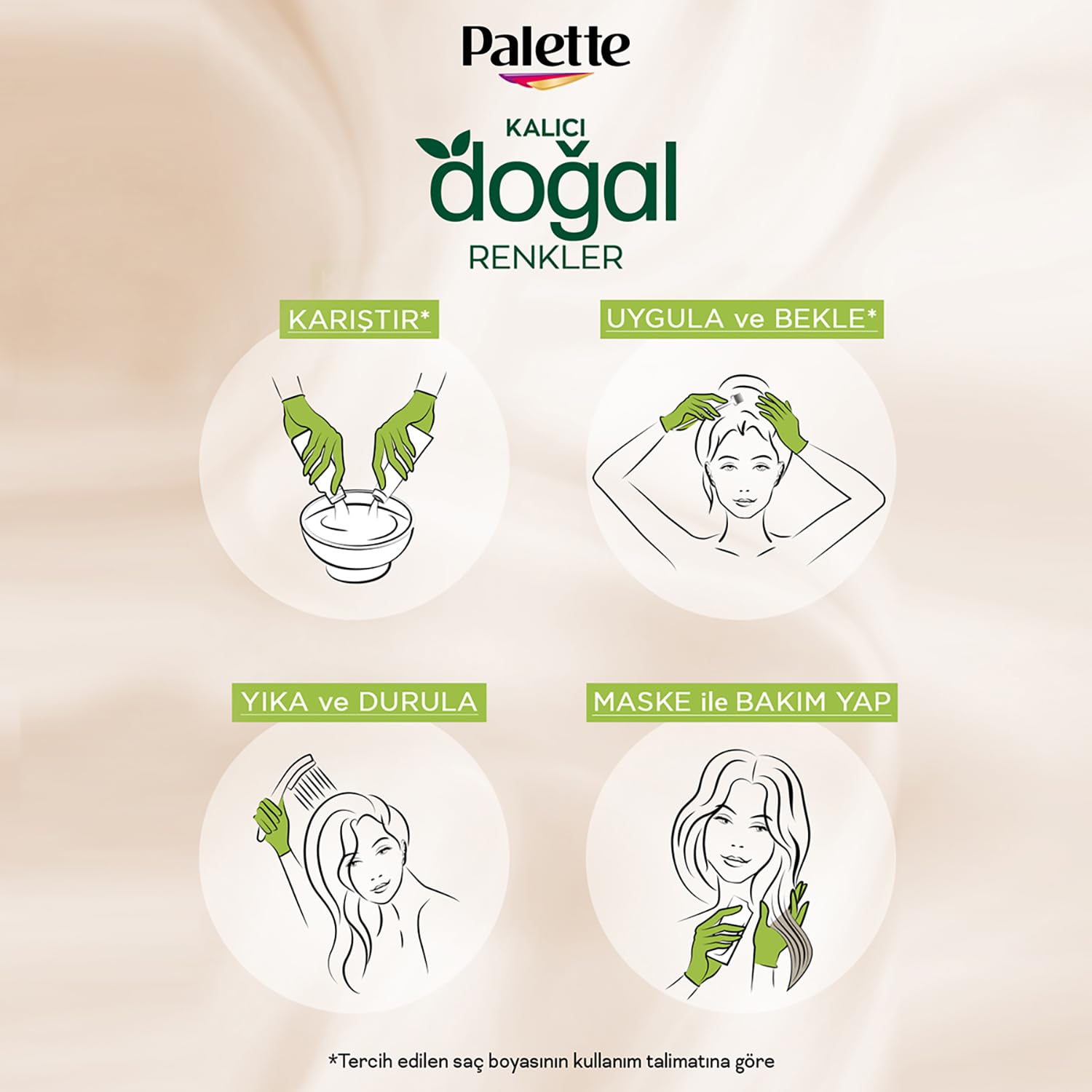 Palette Kalıcı Doğal Renkler 3-68 Kızıl Çikolata Goji Berry Özü & Yulaf Çekirdeği Özlü Saç Boyası