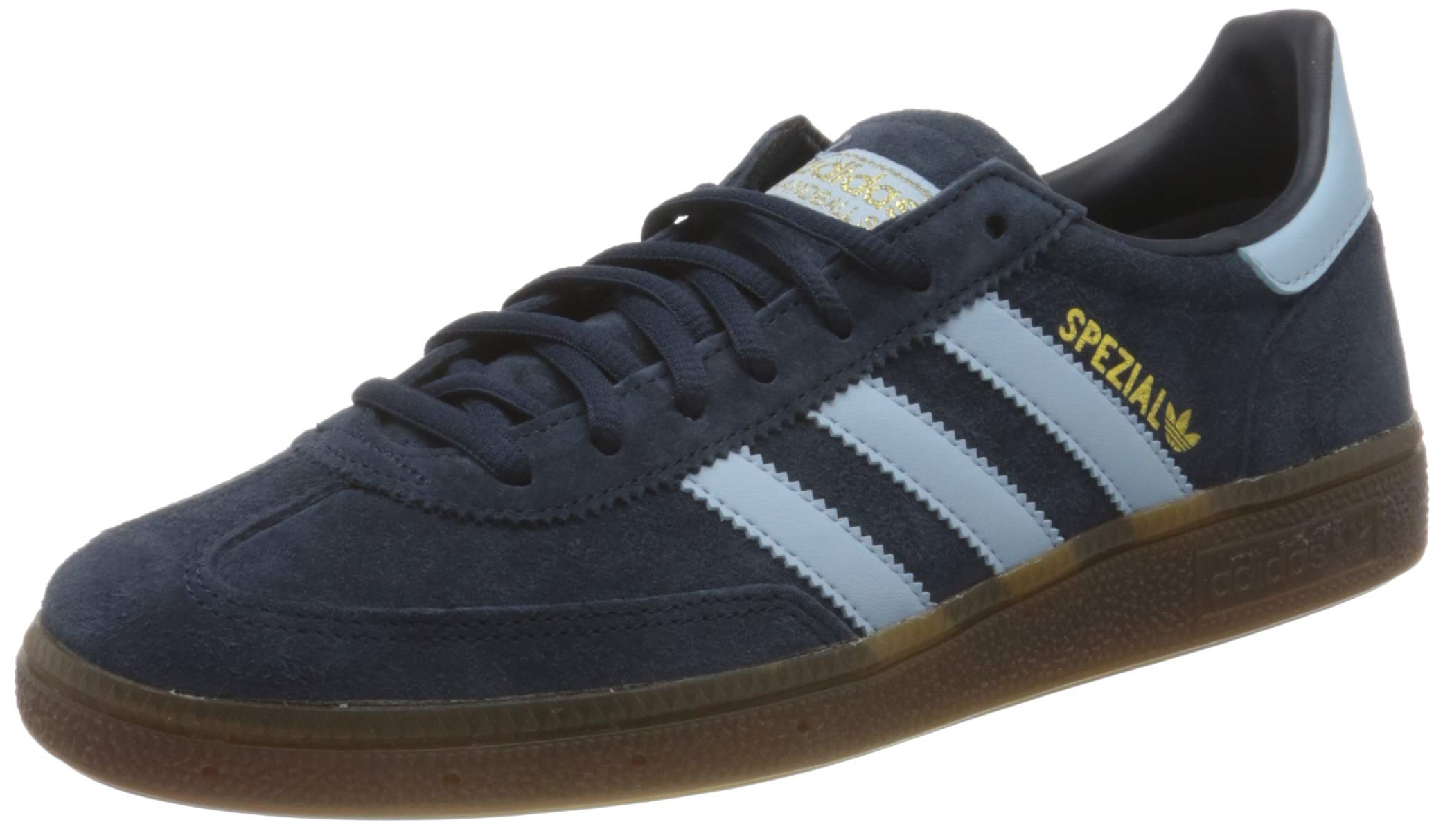adidas Erkek hentbol özel spor ayakkabısı, Collegiate Navy Clear Sky Gum 5, 43 1/3 EU
