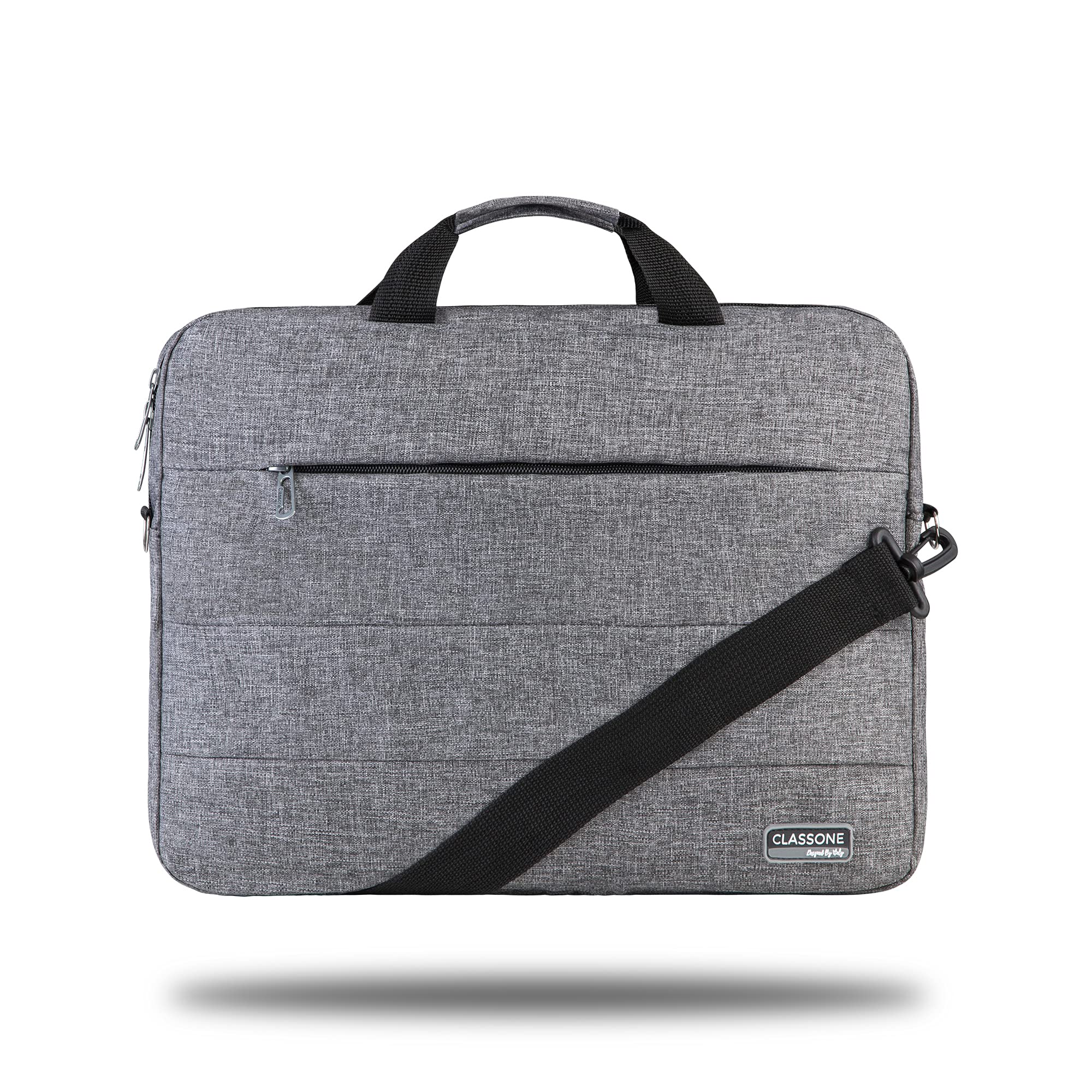 Classone Romeo Serisi TL2004 15.6 inch Uyumlu Su Geçirmez Kumaş, Notebook, Laptop , El Çantası- Gri