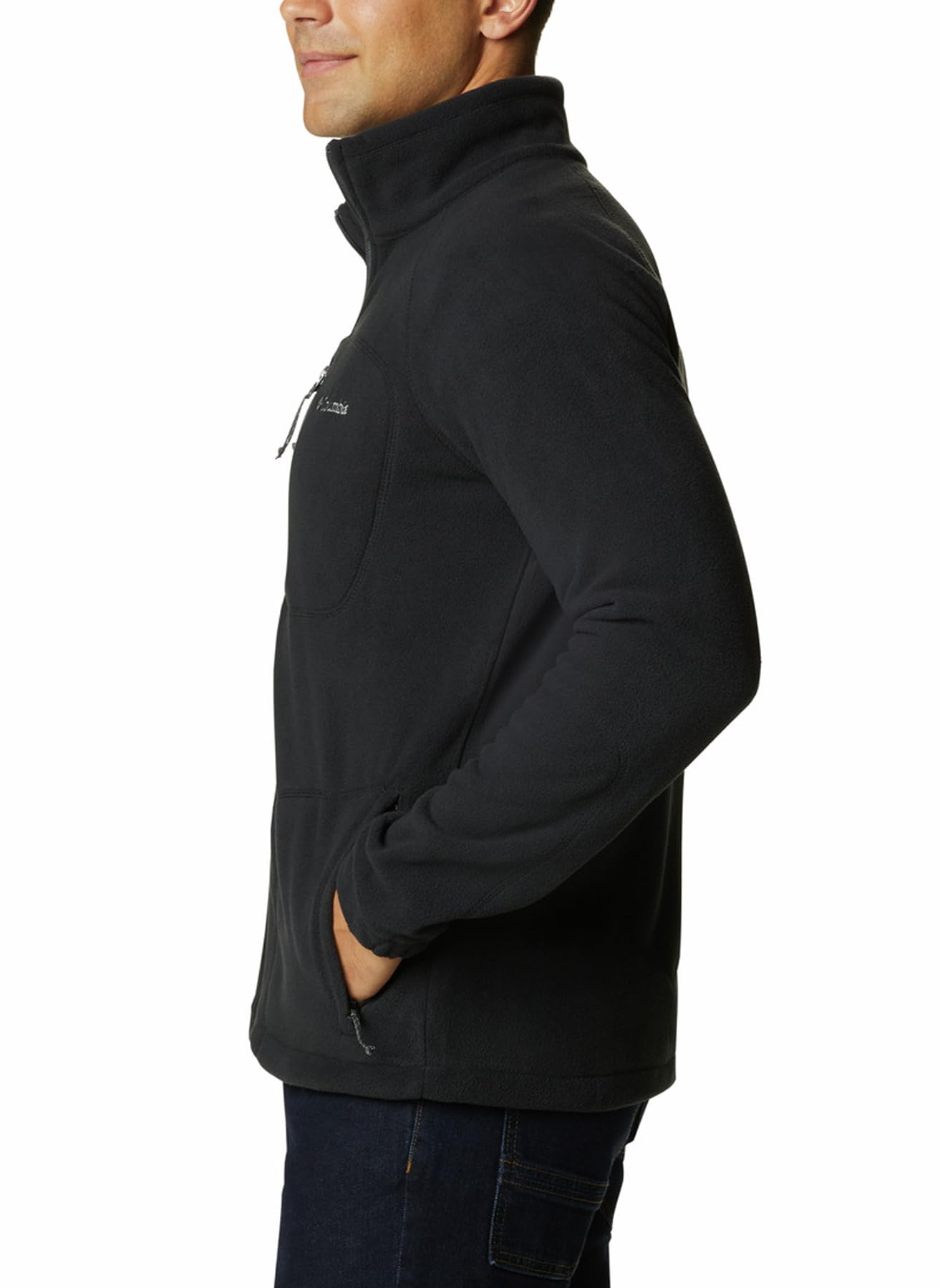 Columbia Fast Trek II Full Zip Fleece Erkek Sweatshirt (Siyah/S)
