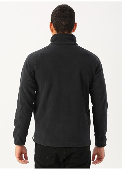 Columbia Fast Trek II Full Zip Fleece Erkek Sweatshirt (Siyah/S)