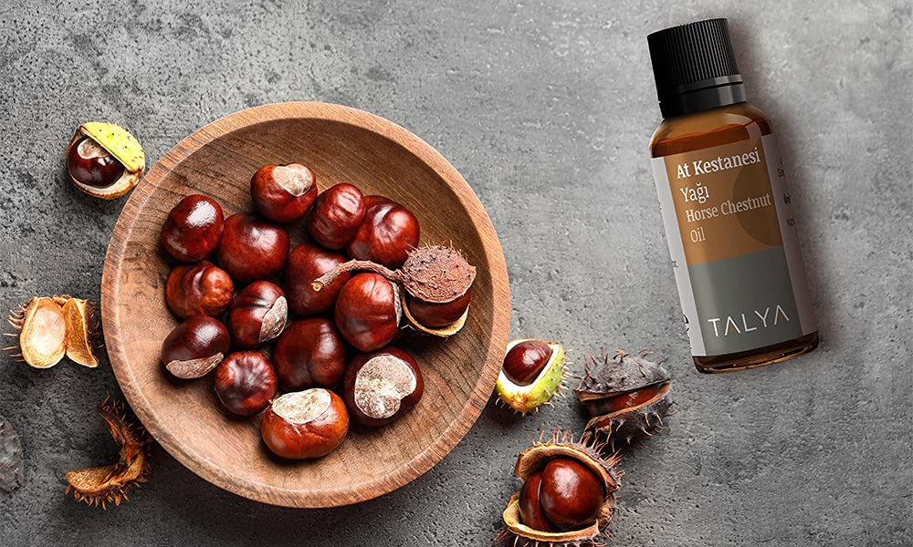 Talya At Kestanesi Yağı, Soğuk Sıkım,%100 Saf Ve Doğal, 20 ml