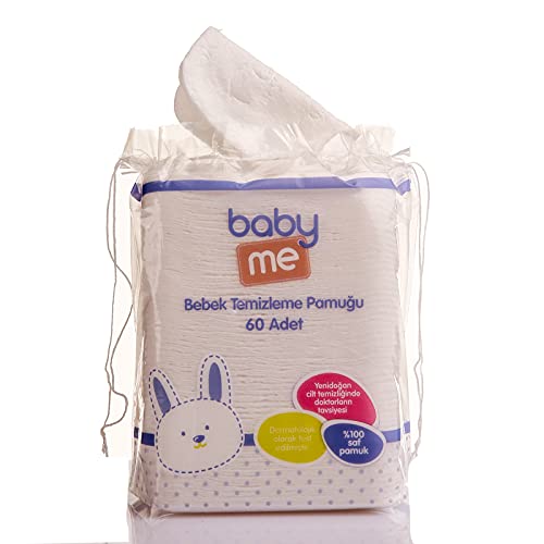 baby me Bebek Temizleme Pamuğu 60 adet