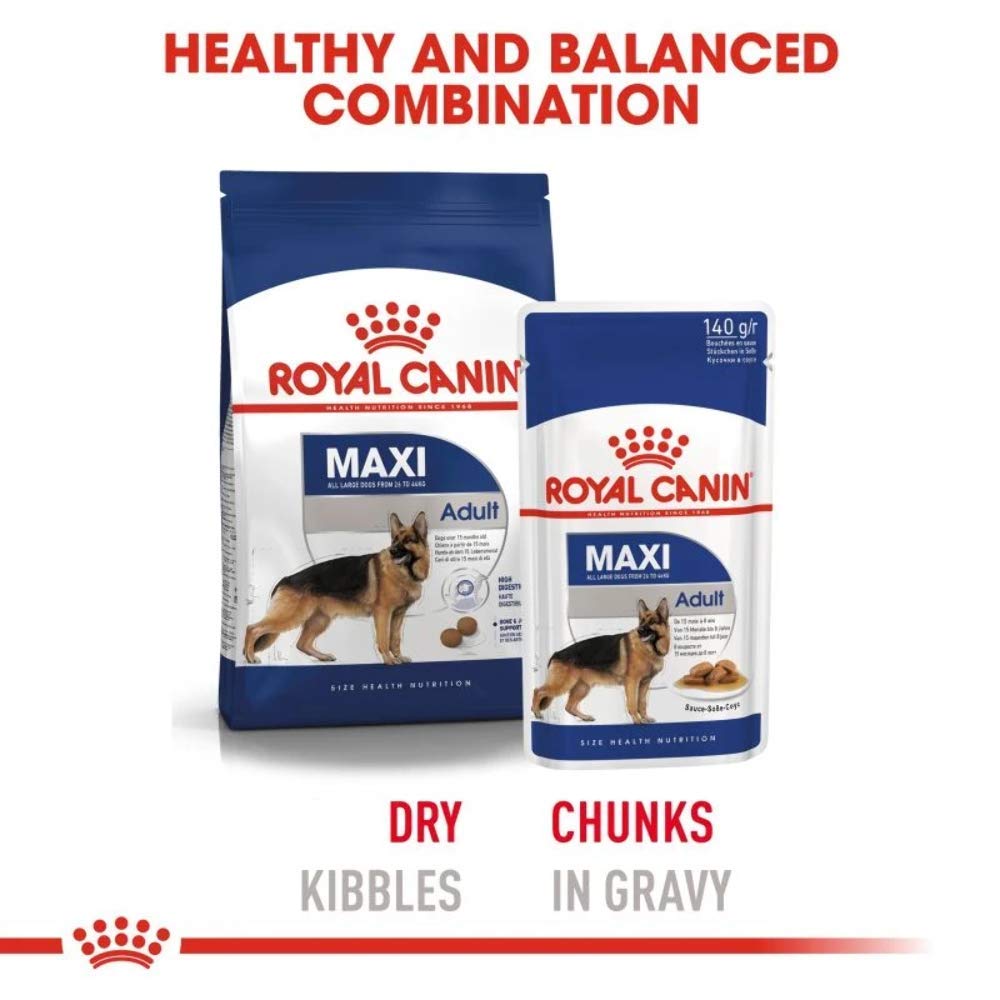 Royal Canin Maxi Adult Gravy Yetişkin Köpek Yaş Maması 140 gr x 10 Adet