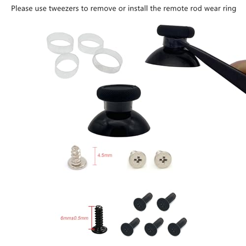 Onyehn 4 adet Analog 3D Joystick Thumbstick Yedek Parçalar Tornavida Tamir Kitleri ile fit Sony PlayStation 4 PS4 Kontrolörleri için