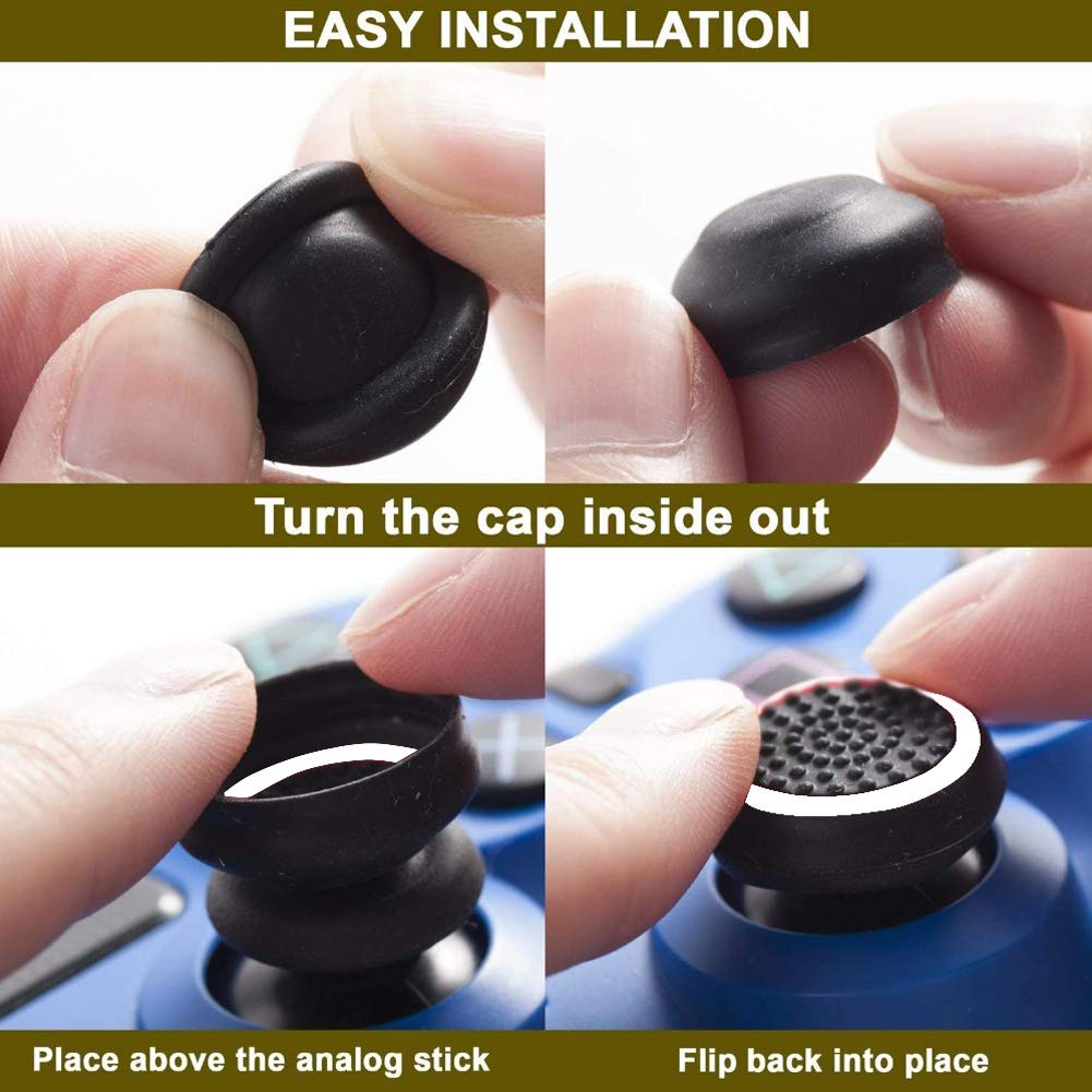Onyehn 4 adet Analog 3D Joystick Thumbstick Yedek Parçalar Tornavida Tamir Kitleri ile fit Sony PlayStation 4 PS4 Kontrolörleri için