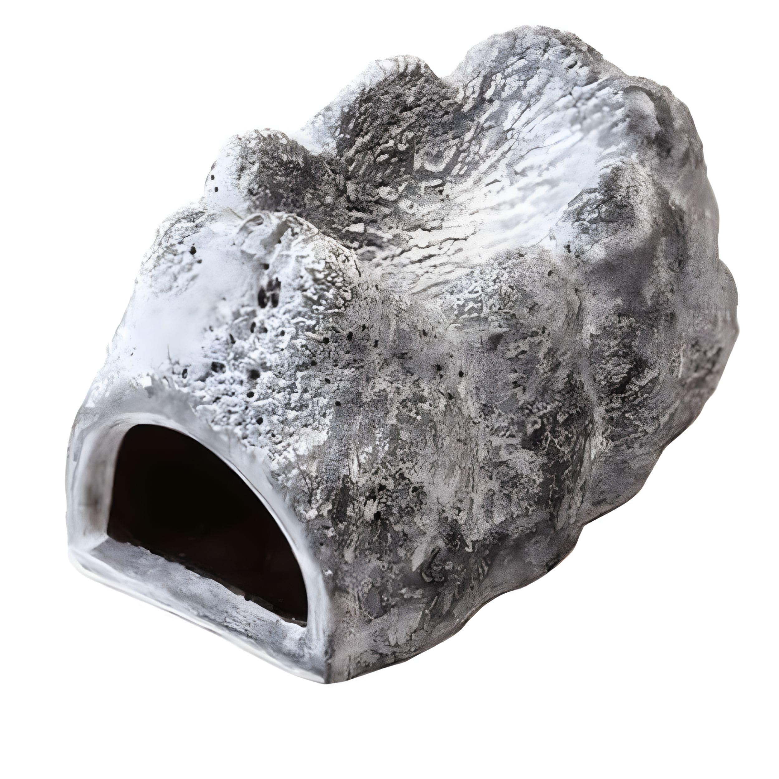 Exo Terra Islak Rock, seramik mağara, sürüngenler, amfibiler ve omurgasızlar için nemli saklama yeri, su deposu ile, nem depolamak için seramik mağara, küçük