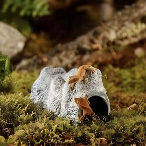 Exo Terra Islak Rock, seramik mağara, sürüngenler, amfibiler ve omurgasızlar için nemli saklama yeri, su deposu ile, nem depolamak için seramik mağara, küçük