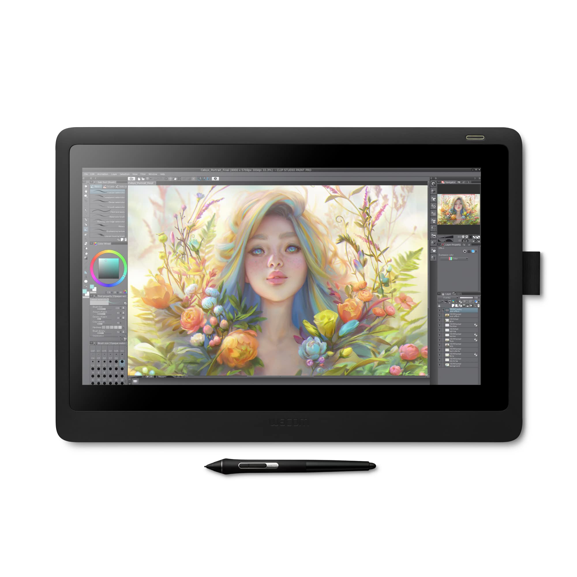 Wacom Cintiq 16 Drawing Tablet with Screen (DTK1660K0A)