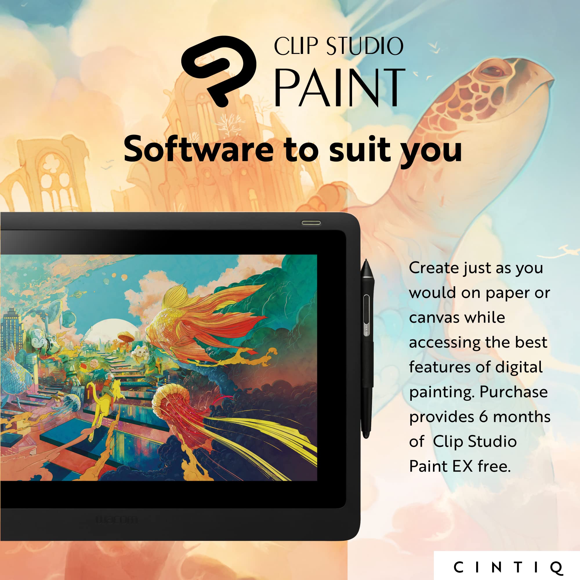 Wacom Cintiq 16 Drawing Tablet with Screen (DTK1660K0A)