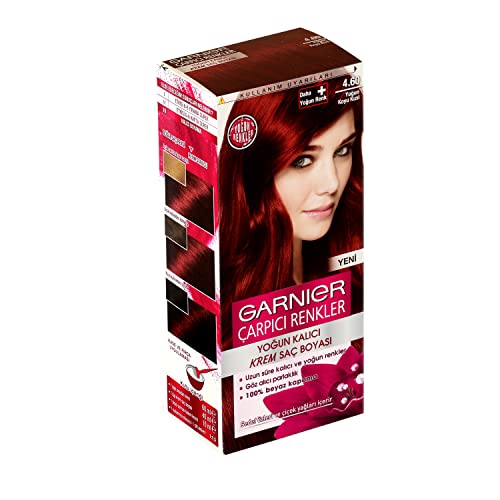 Garnier Çarpıcı Renkler Saç Boyası 4.60 Yoğun Koyu Kızıl
