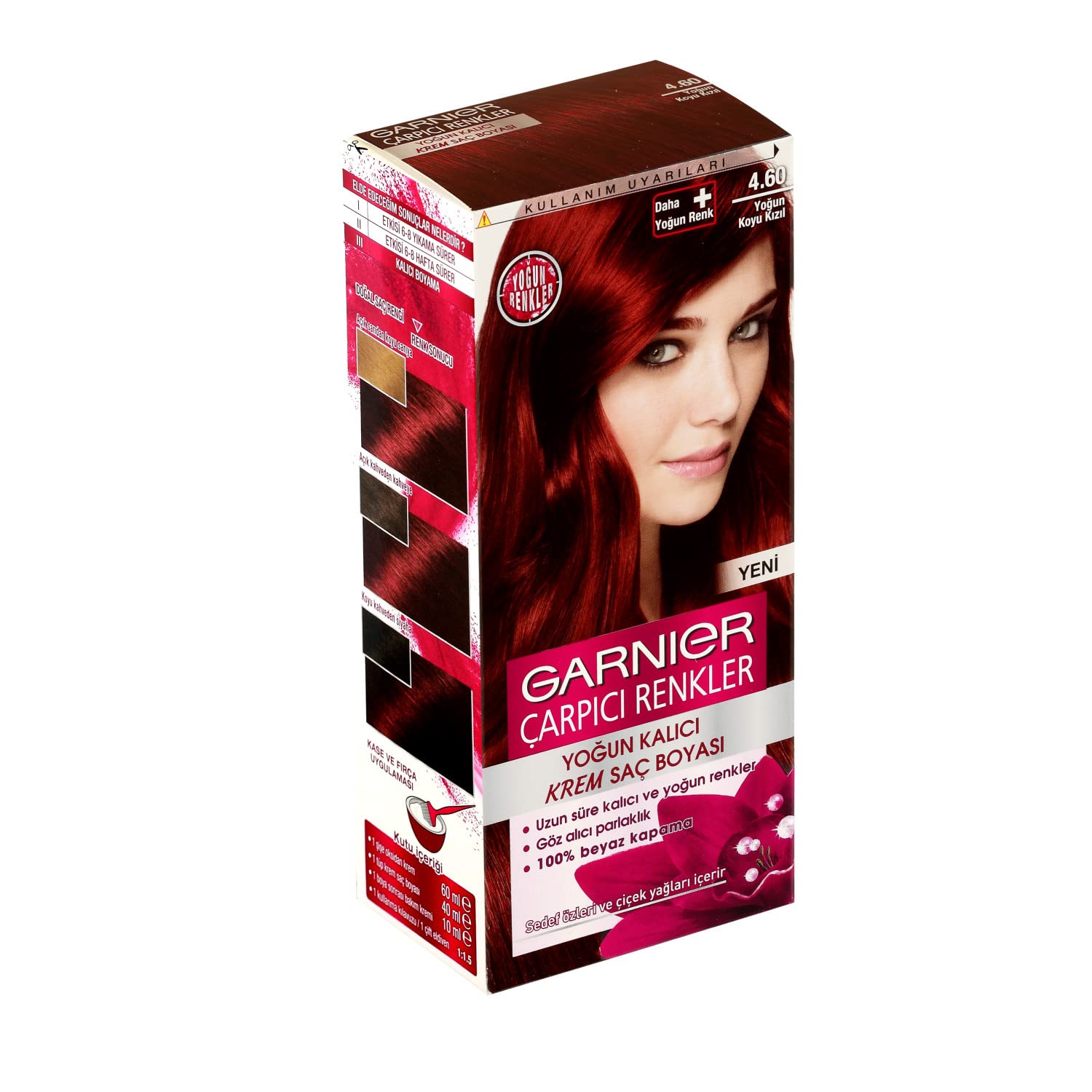 Garnier Çarpıcı Renkler Saç Boyası 4.60 Yoğun Koyu Kızıl
