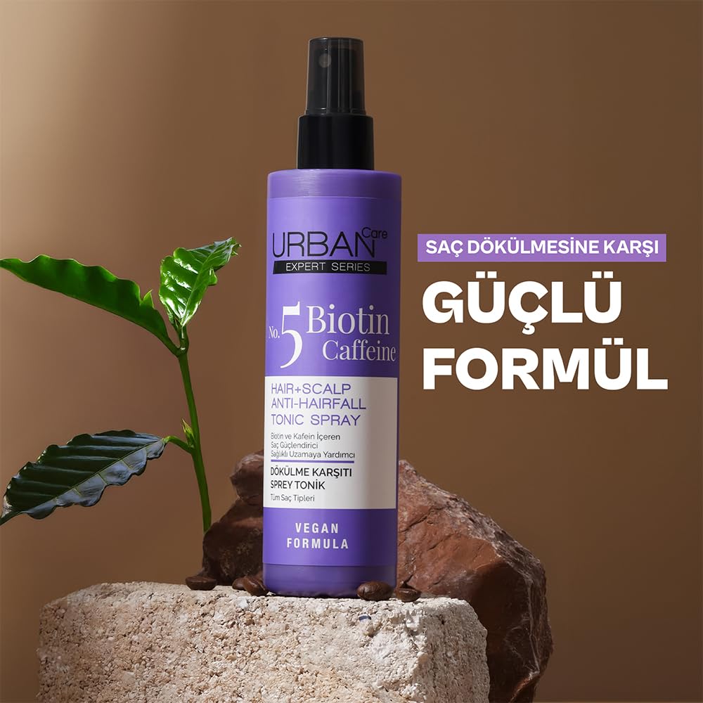 URBAN Care Expert Biotin & Kafein Dökülme Karşıtı Saç Toniği 200 ml- Vegan