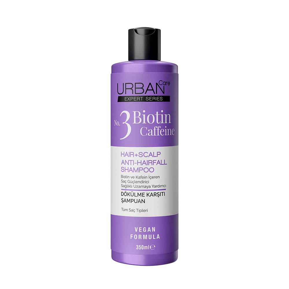 Urban Care Expert No.3 Biotin & Caffeine Dökülme Karşıtı Saç Bakım Şampuanı 350 ml -Vegan