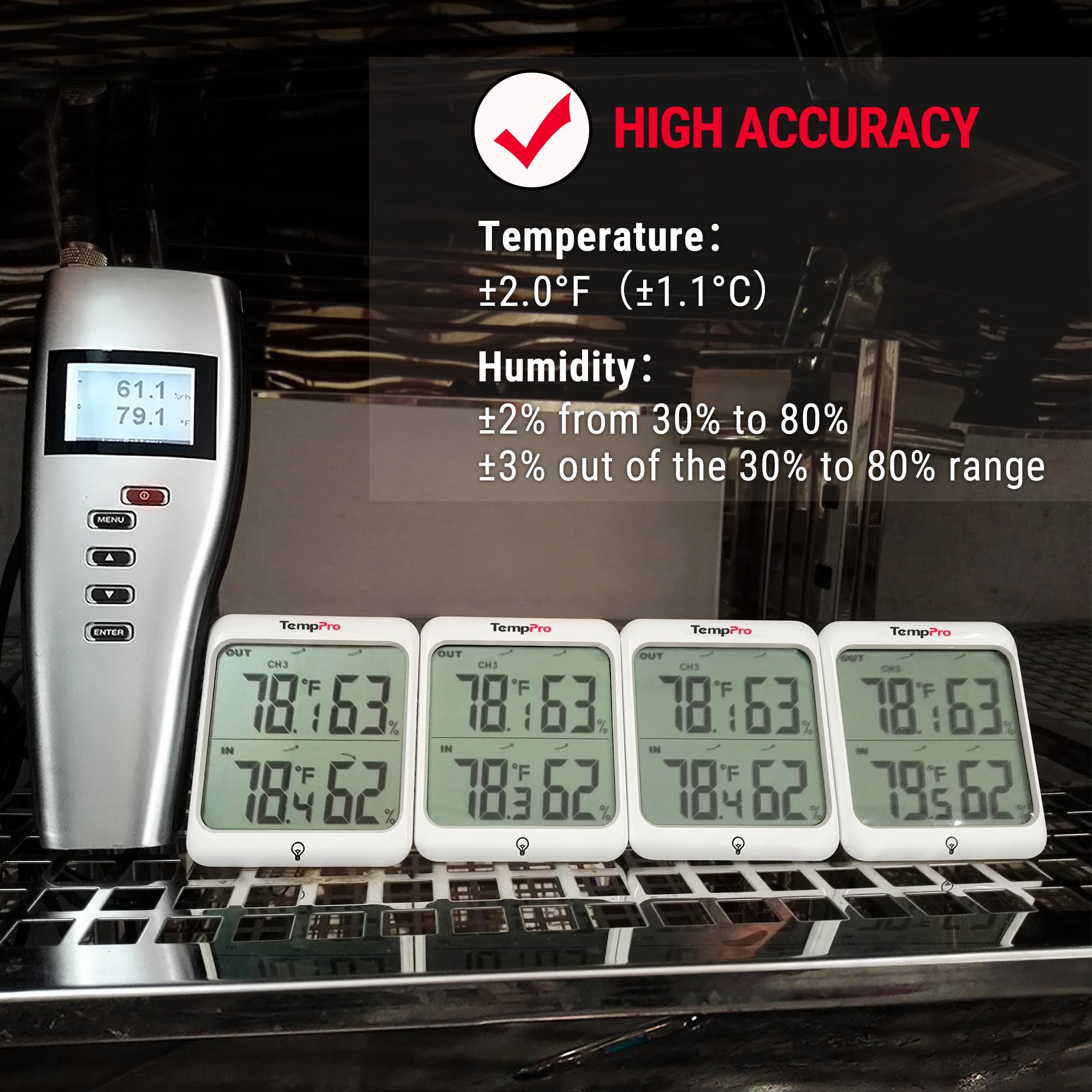 ThermoPro TP63C İç ve Dış Mekan (Sensörlü) Dijital Sıcaklık ve Nem Ölçer