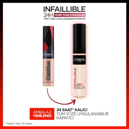 L'Oreal Paris Infaillible Tüm Yüze Uygulanabilir Kapatıcı 322 Ivory