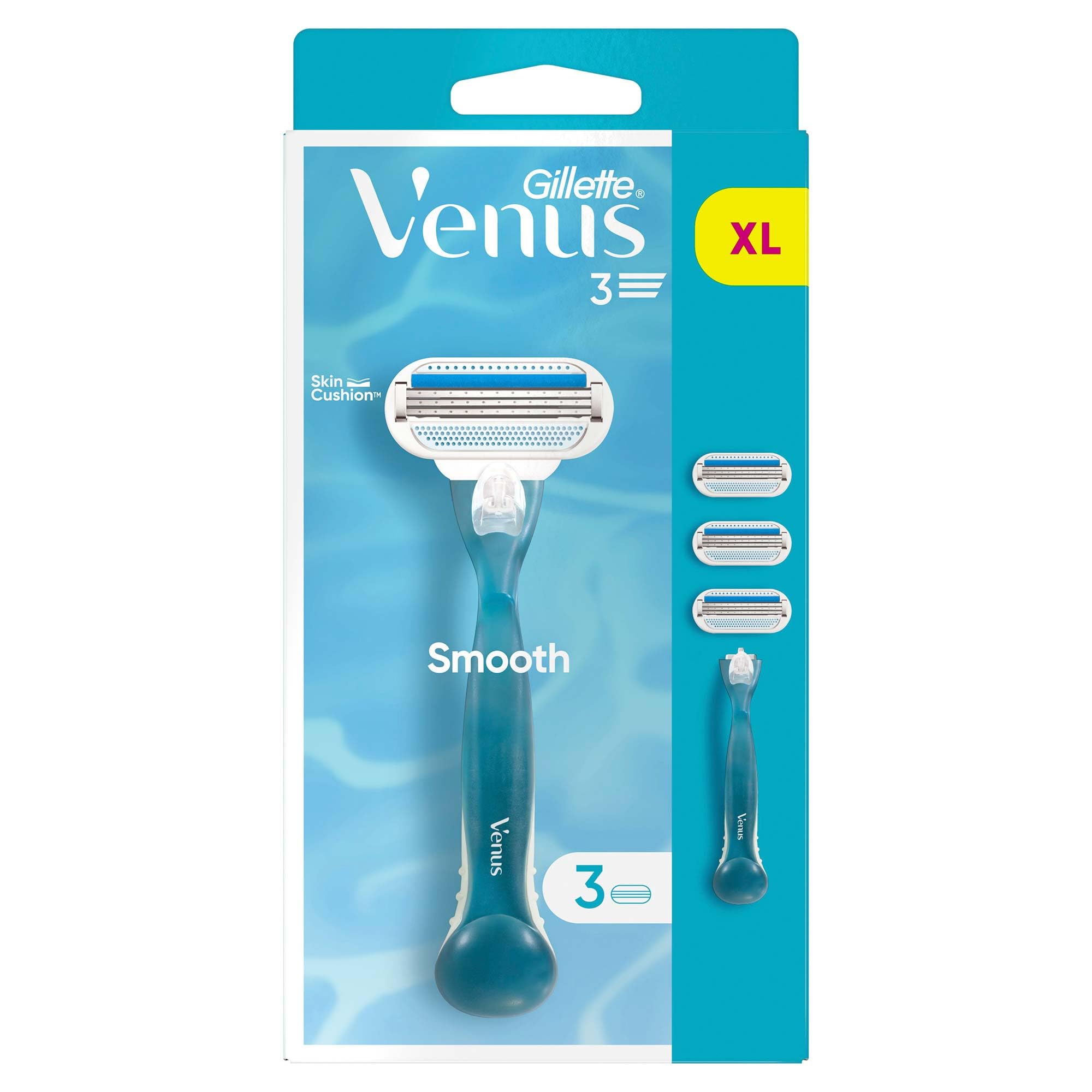 Gillette Venus Smooth Kadın Tıraş Makinesi ve 3 Adet Yedek Tıraş Bıçağı