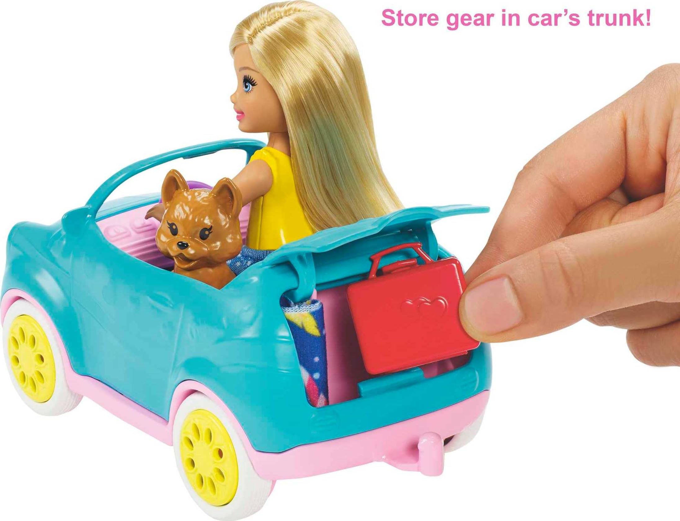 Barbie Club Chelsea Karavan Barbie Club Chelsea Karavanı Oyun Seti, Chelsea'nin Yavru Köpeği ve Aksesuarlar FXG90 FXG90
