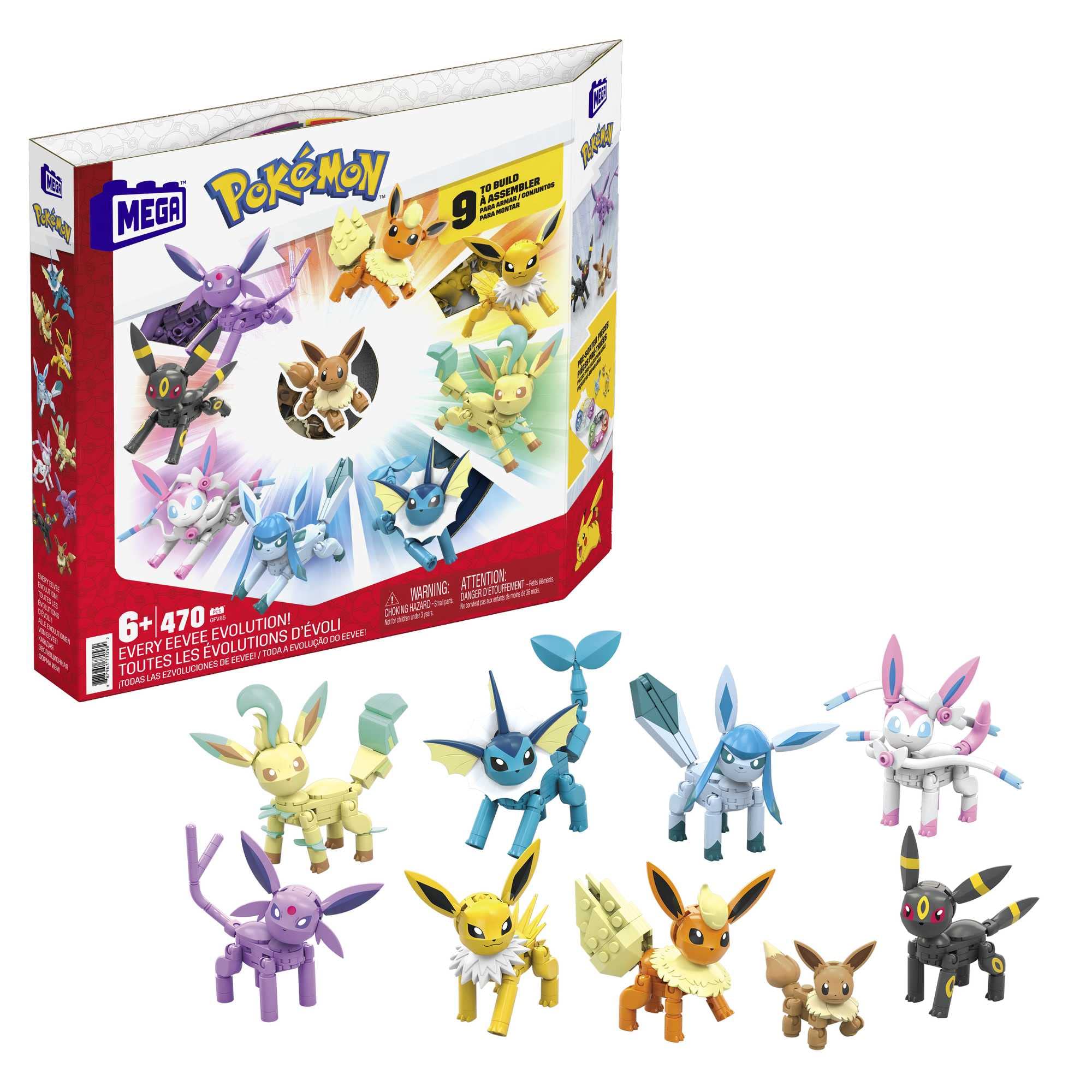 Mega Bloks MEGA Pokémon Eevee Dönüşümleri, 6 yaş ve üzeri, GFV85