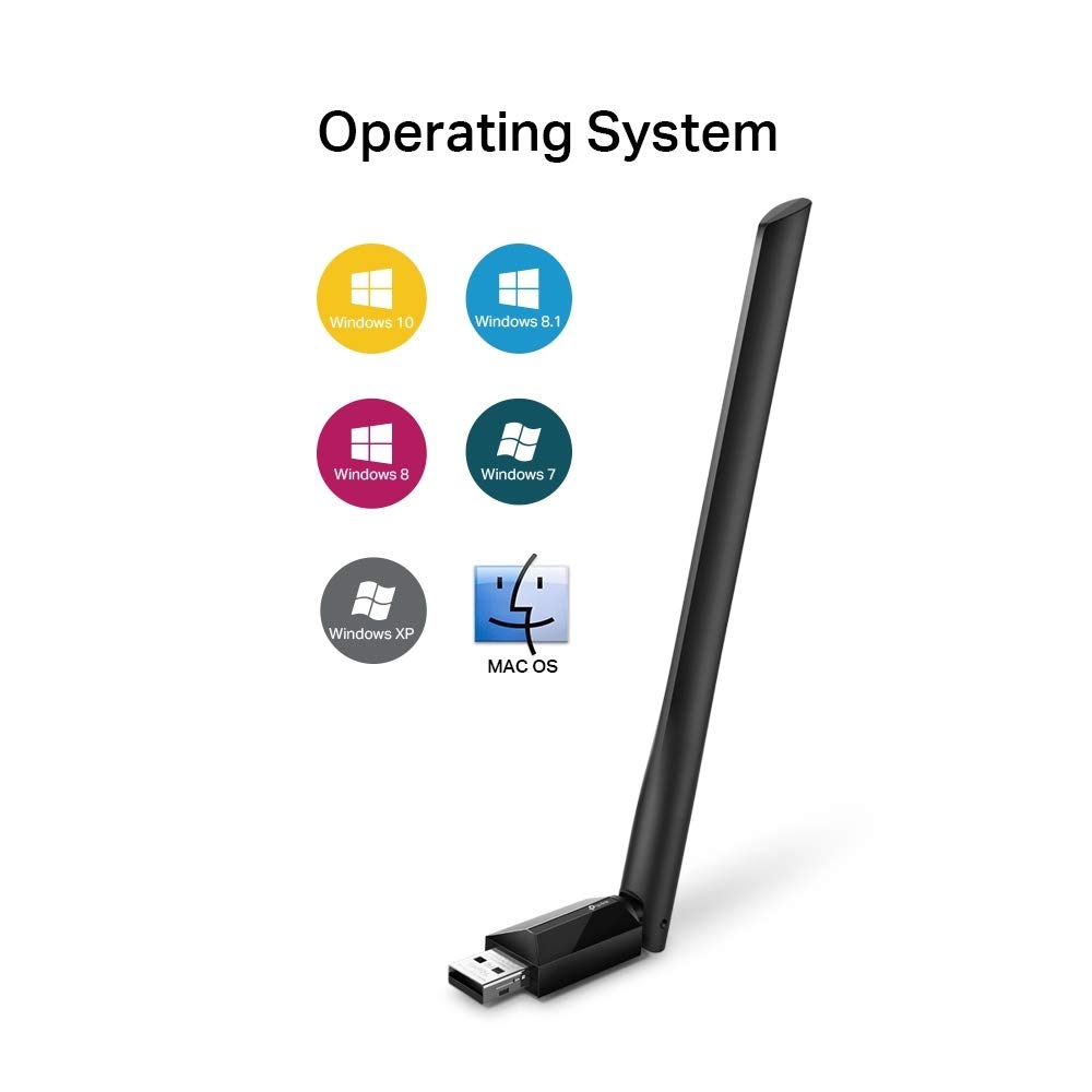 TP-Link Archer T2U Plus, AC 600 Mbps Antenli Wireless USB Adaptör
