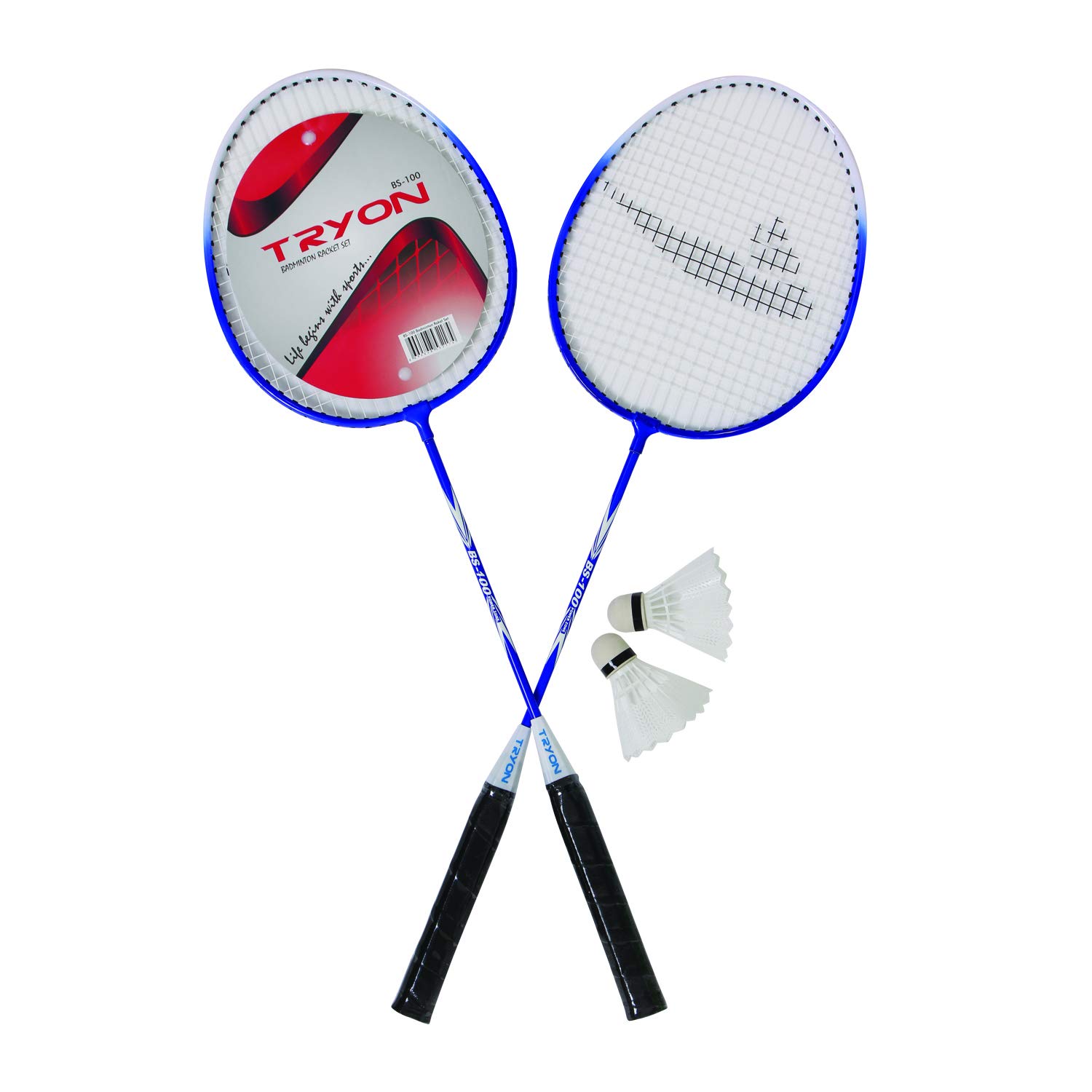 Tryon BS100 2 Raket 2 Top Badminton Raket Seti