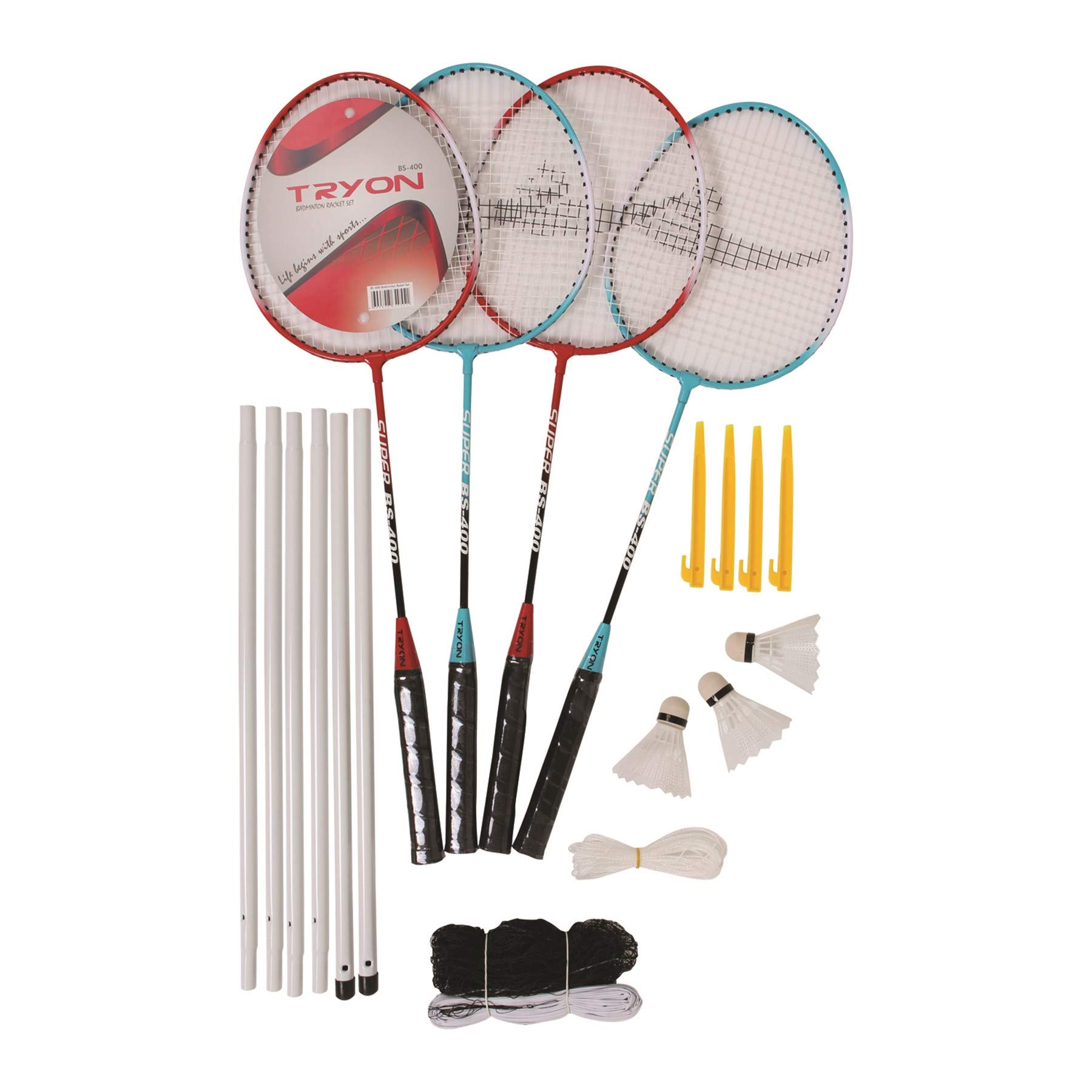 Tryon Badminton Raket Seti Ağ Dahil BS-400 BADMINTON RAKET SET AĞ DAHİL