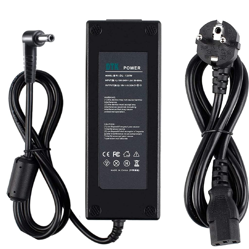 DTK® Şarj Cihazı 19V 6.32A 120W Dizüstü Bilgisayar Dizüstü Bilgisayar Şarj Kablosu ASUS Fişi için AC