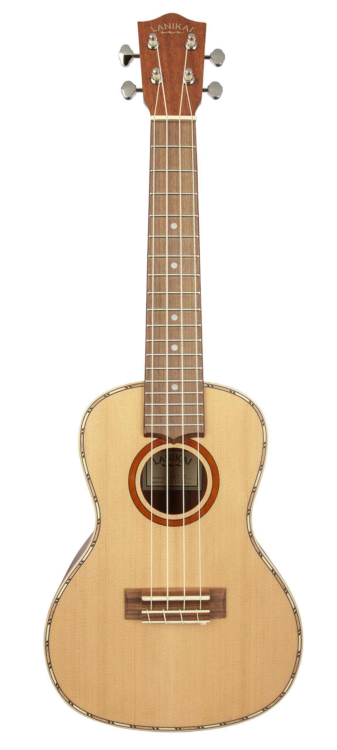 Lanikai Katı Üst Cedar Konseri Ukulele, Saten Bitirmek, Çanta, CDST-C