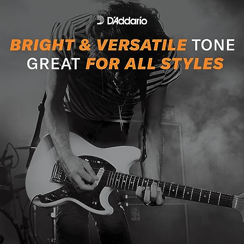 D'Addario EXL116 Nikel Sargı Elektrikli Gitar Teli, Orta Üst/Ağır Alt, 11-52, 3 Set (EXL116-3D)