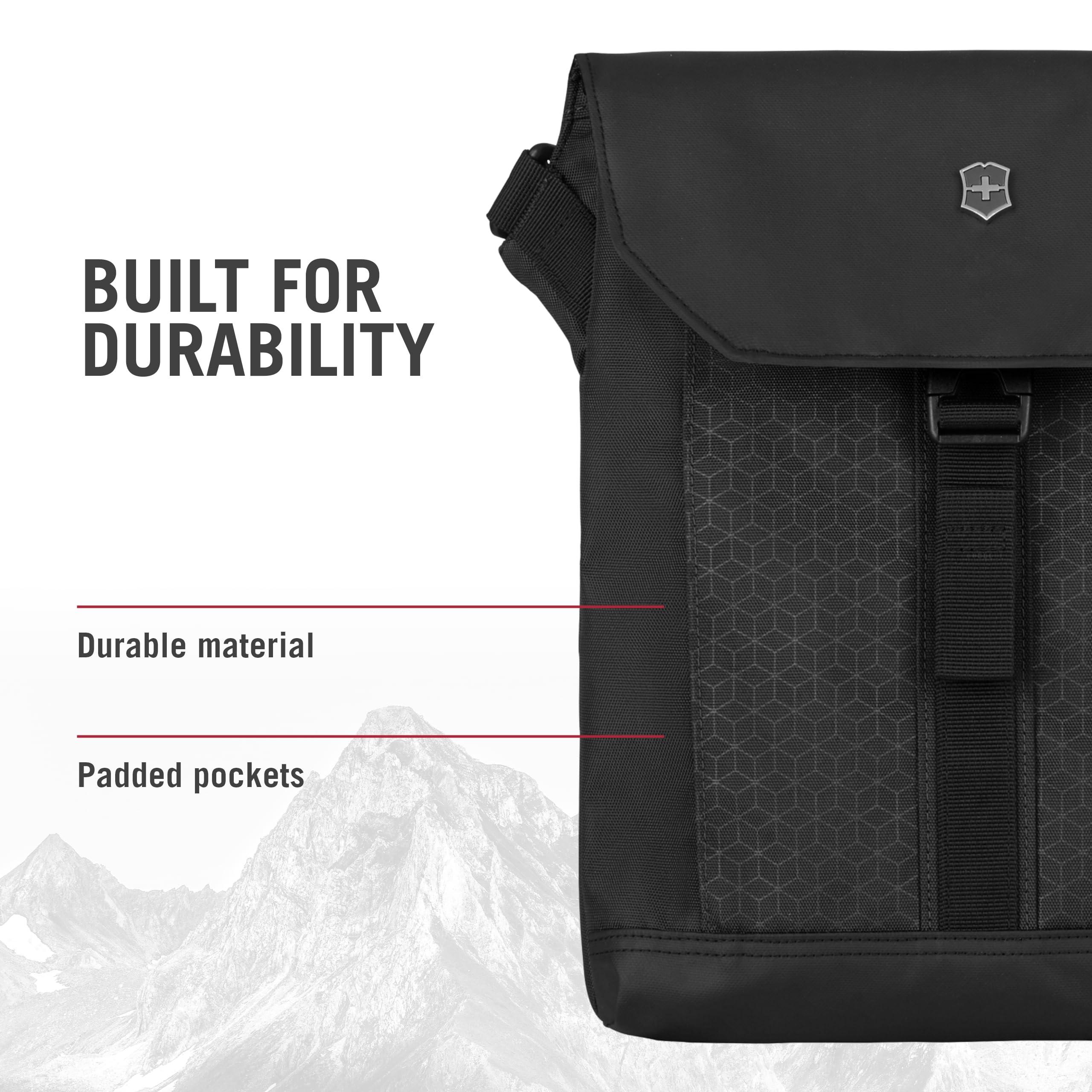 Victorinox Altmont Orijinal Flapover Dijital Çanta, Tablet Bölmesi, Omuz Çantası, Kadın/Erkek, siyah, One Size, Yardımcı Programı