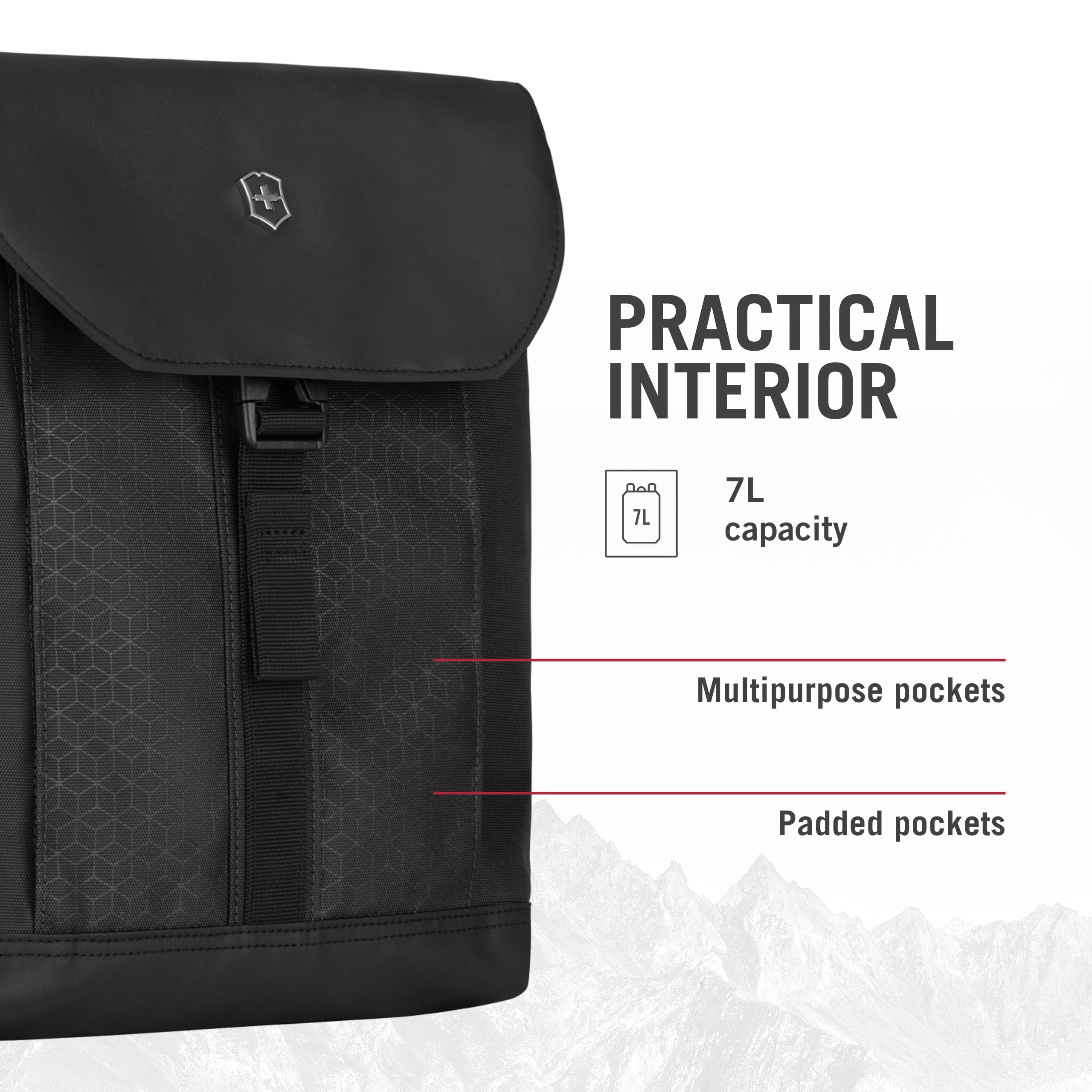Victorinox Altmont Orijinal Flapover Dijital Çanta, Tablet Bölmesi, Omuz Çantası, Kadın/Erkek, siyah, One Size, Yardımcı Programı