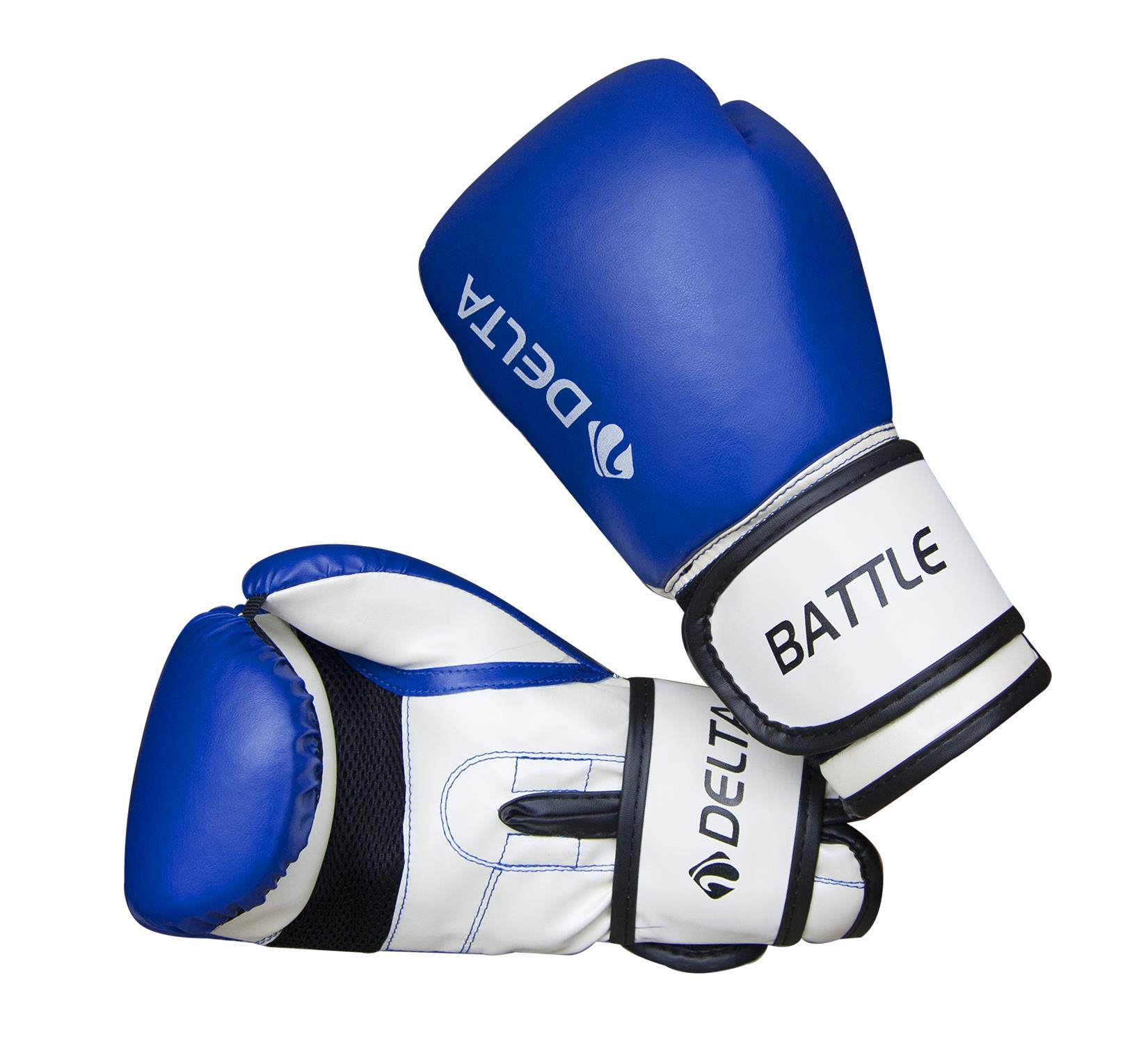 Delta Battle Dura-Strong Boks Eldiveni,Mavi,6 OZ