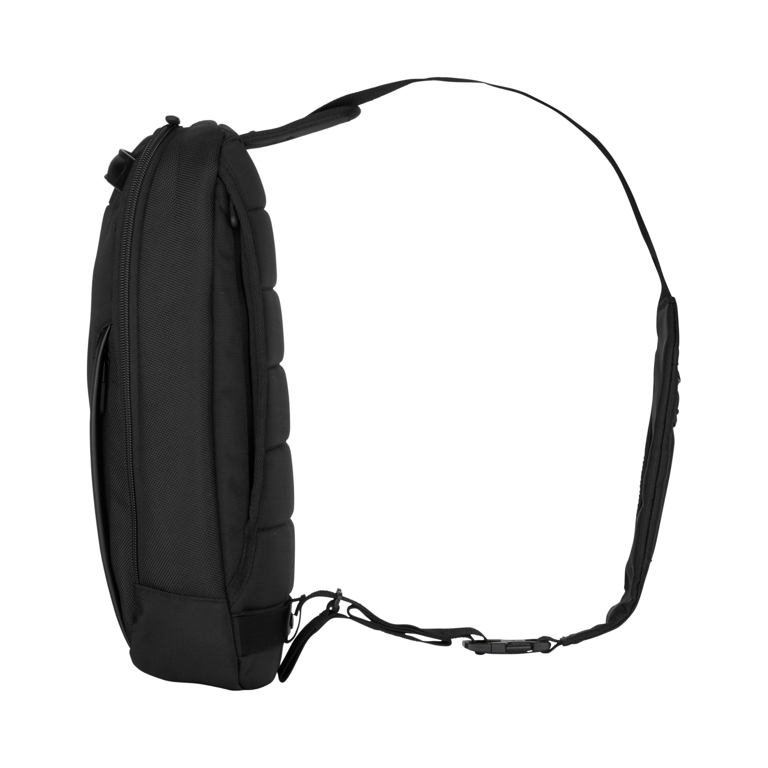 Victorinox Altmont Professional Tablet Sling, tablet bölmeli omuz çantası, kadın/erkek, 10 inç tablet bölmesi, 10 x 24 x 39 cm, 8 l, Siyah, Mittelgroße, omuz çantası