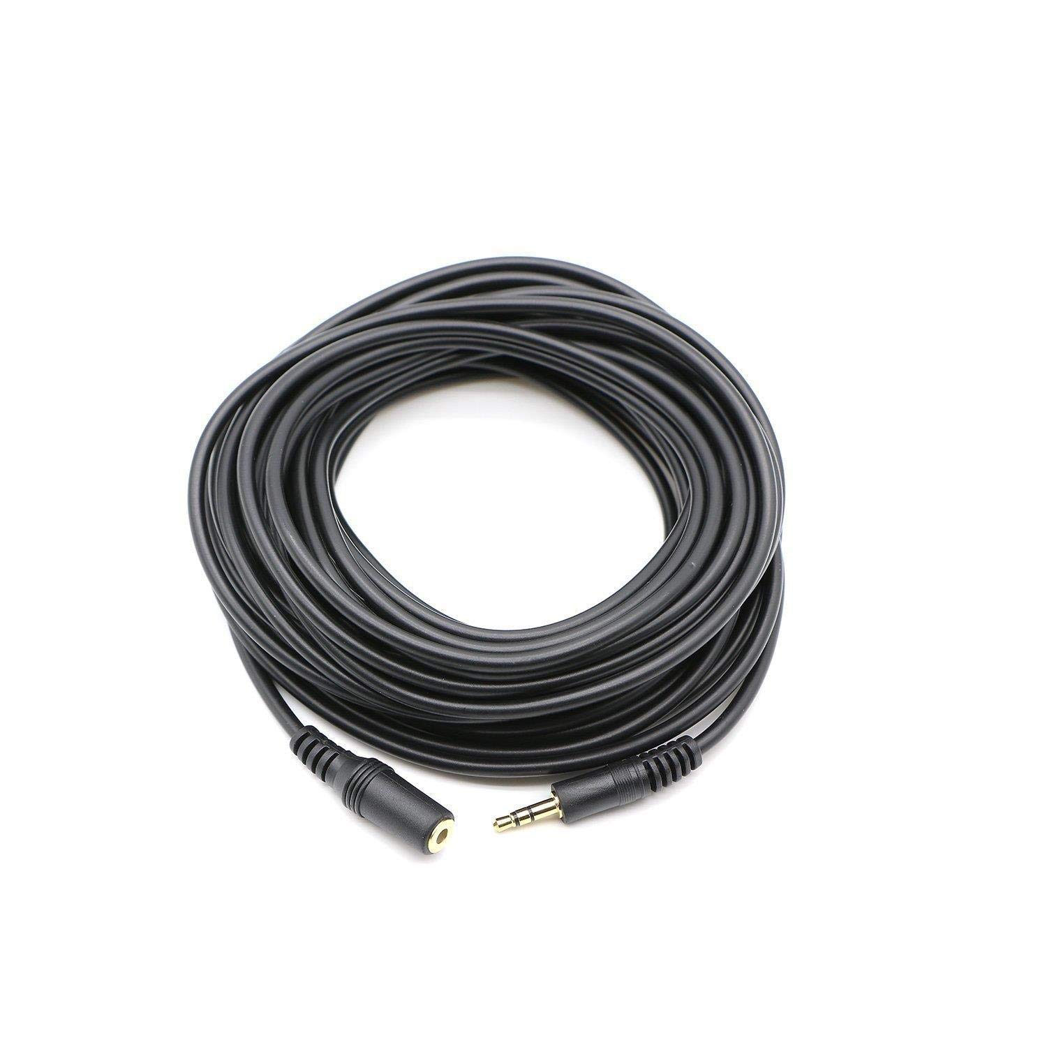 Alfais Al-4807 3.5 mm Kulaklık Ekleme Uzatma Kablosu Dişi Erkek, Siyah, 10 Metre