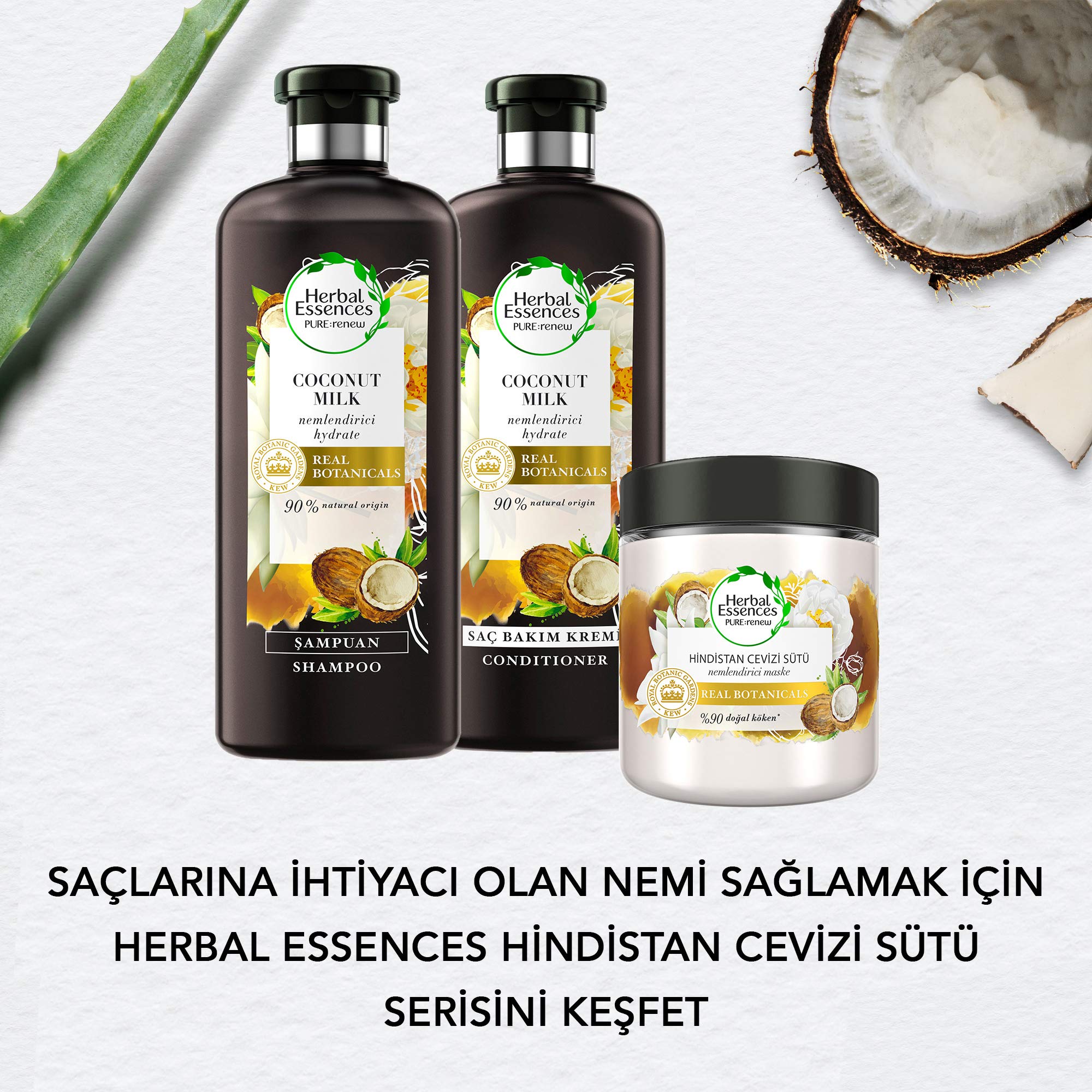 Herbal Essences Hindistan Cevizi Sütü Nemlendirici Maske 250 ml