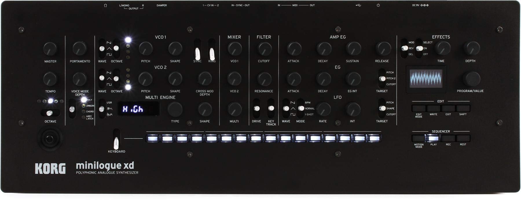 Korg Minilogue XD 4-voice Analog Synthesizer Module Analog Synthesizer Modül