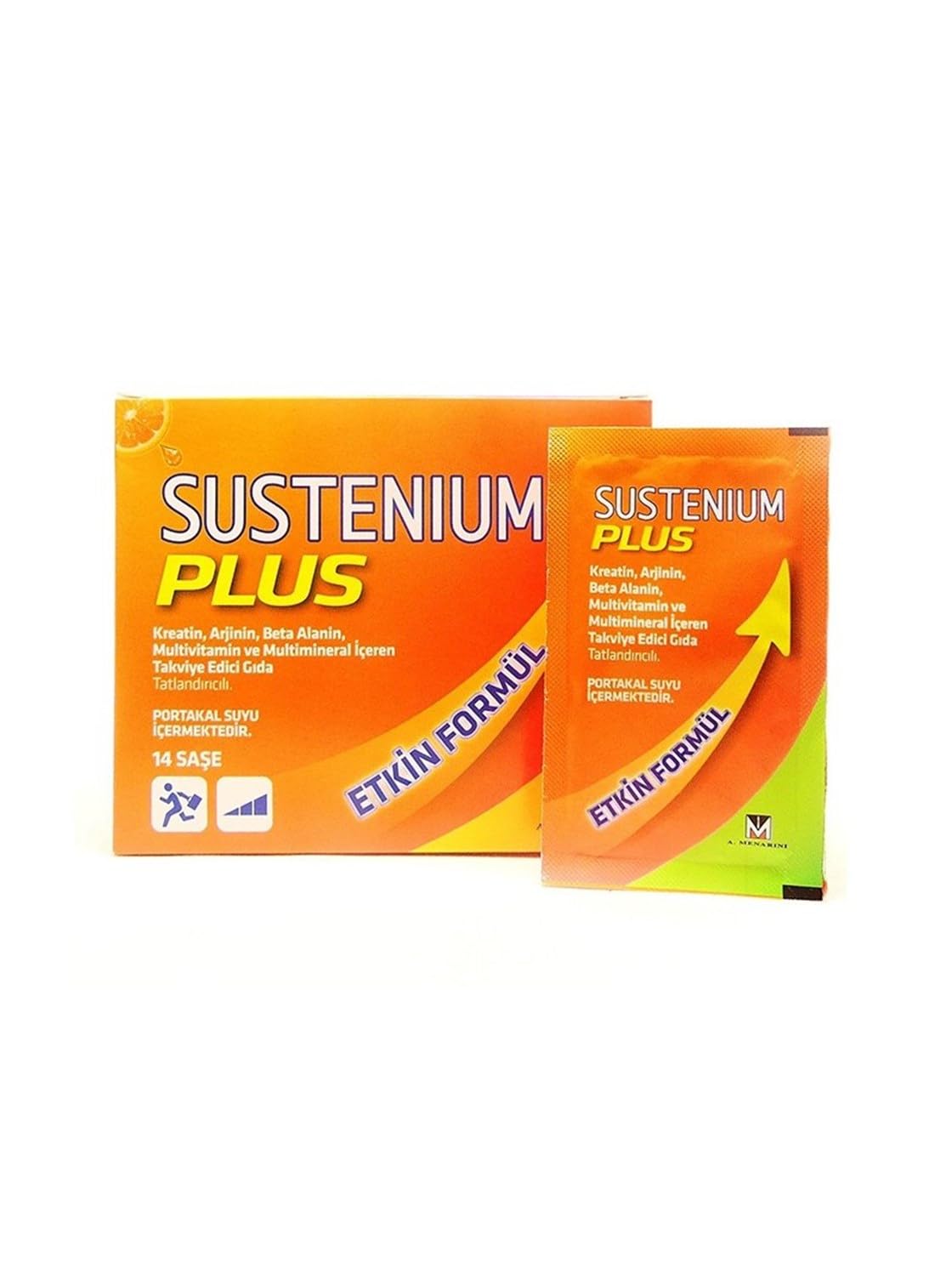 Sustenium Plus 14 Saşe PORTAKAL Renkli