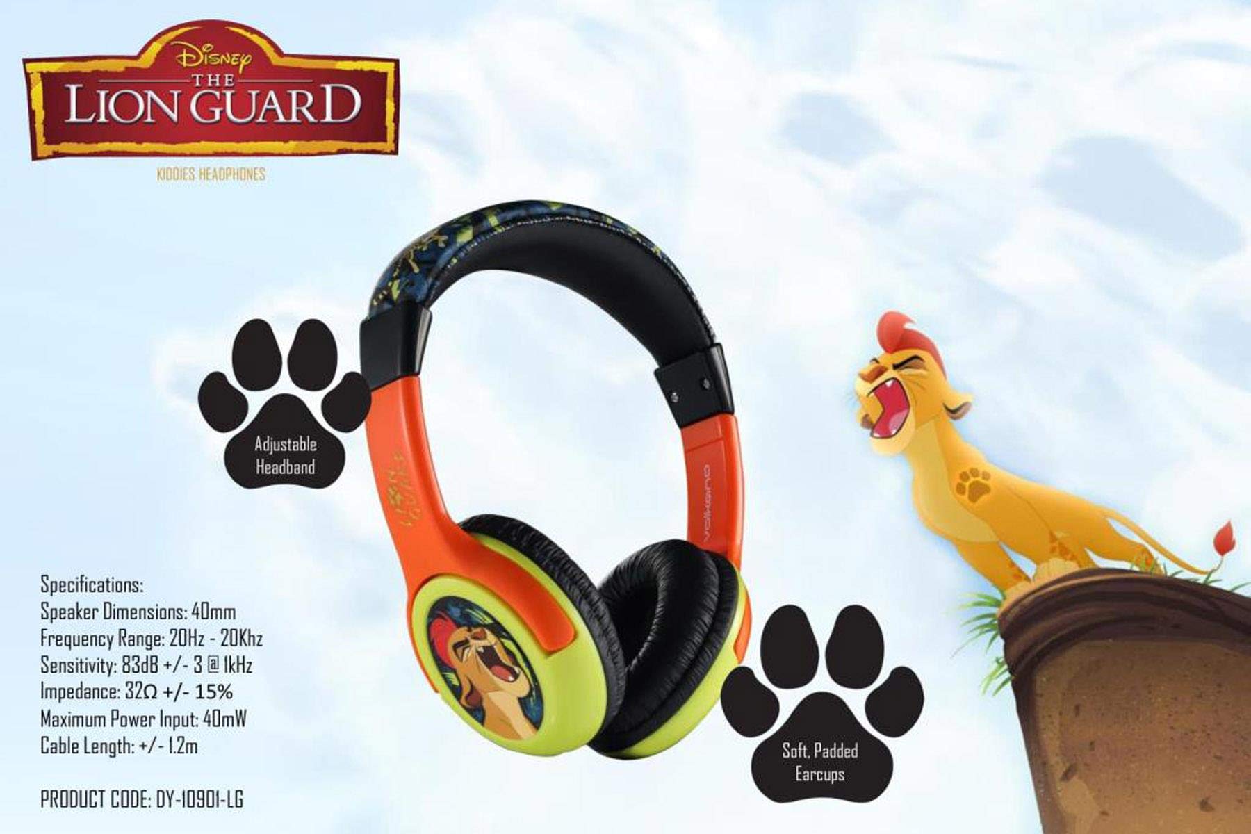 Volkano Disney Junior Aslan Koruyucular Lion Guard Çocuk Kulaklığı Lisanslı DY-10901-LG