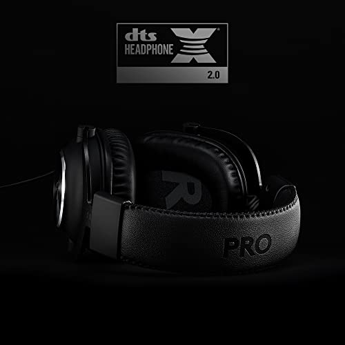 Logitech G Pro X 7.1 Oyuncu Kulaklığı, Blue Voice Mikrofon Teknolojisi, 50 mm Hassas PRO-G Sürücüleri, DTS Kulaklık:X 2.0 Surround Ses, Profesyonel Tip USB Dijital Ses Kartı, 20 Saat Pil Ömrü, Siyah
