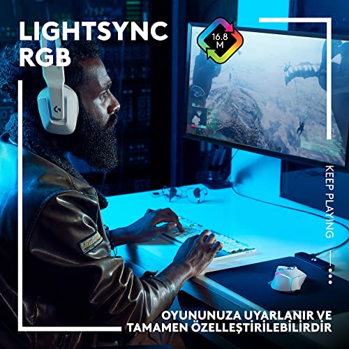 Logitech G502 X PLUS LIGHTSPEED Kablosuz Oyun Mouse'u, LIGHTSYNC RGB Aydınlatma, LIGHTFORCE Hibrit Anahtarlı Optik Mouse, HERO 25K Oyun Sensörü, MacOS, Windows ve PC ile Uyumlu, Siyah