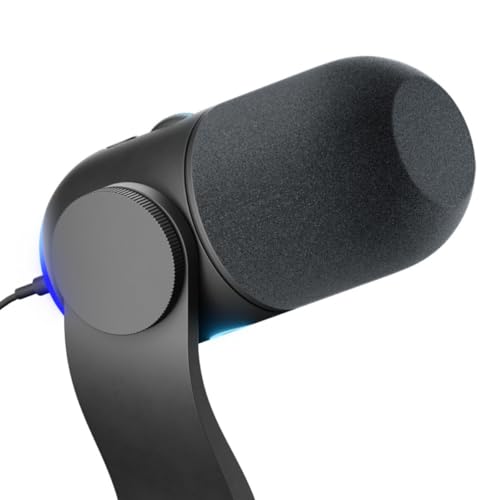 Logitech G LIGHTSYNC özellikli Yeti GX Dinamik RGB Oyun Mikrofonu, Akış, Supercardioid, PC/Mac için USB Tak ve Çalıştır - Siyah