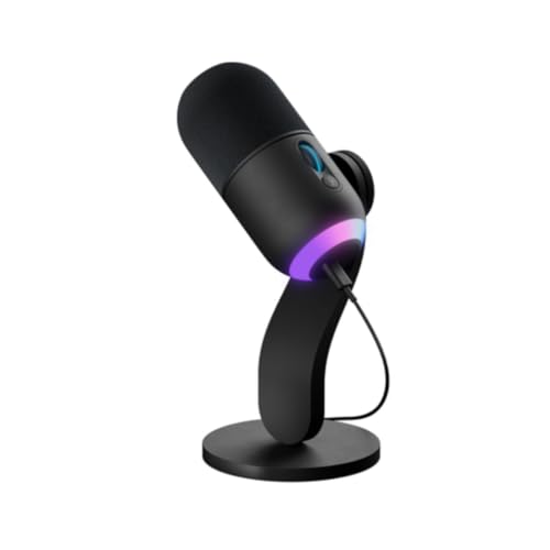 Logitech G LIGHTSYNC özellikli Yeti GX Dinamik RGB Oyun Mikrofonu, Akış, Supercardioid, PC/Mac için USB Tak ve Çalıştır - Siyah