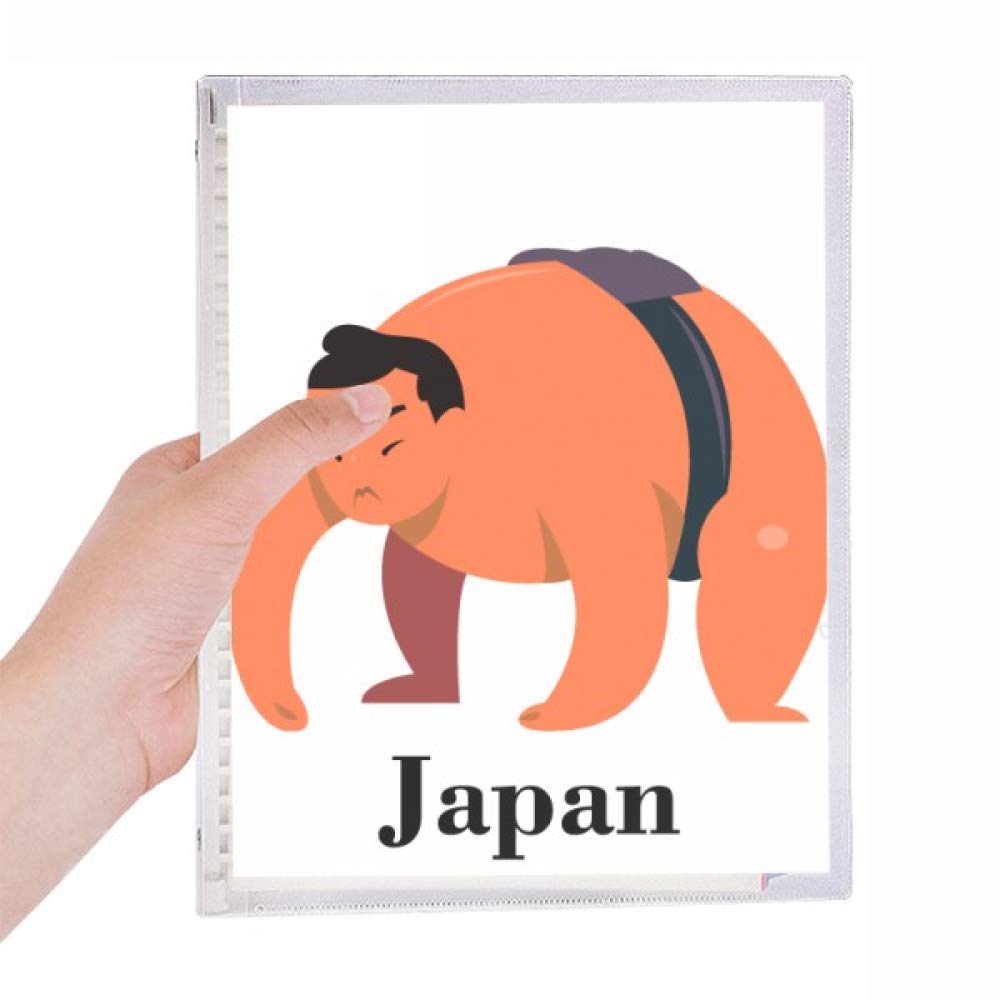 Geleneksel Japon Sumo Güreş Defteri Gevşek Yapraklı Spiral Doldurulabilir Günlük