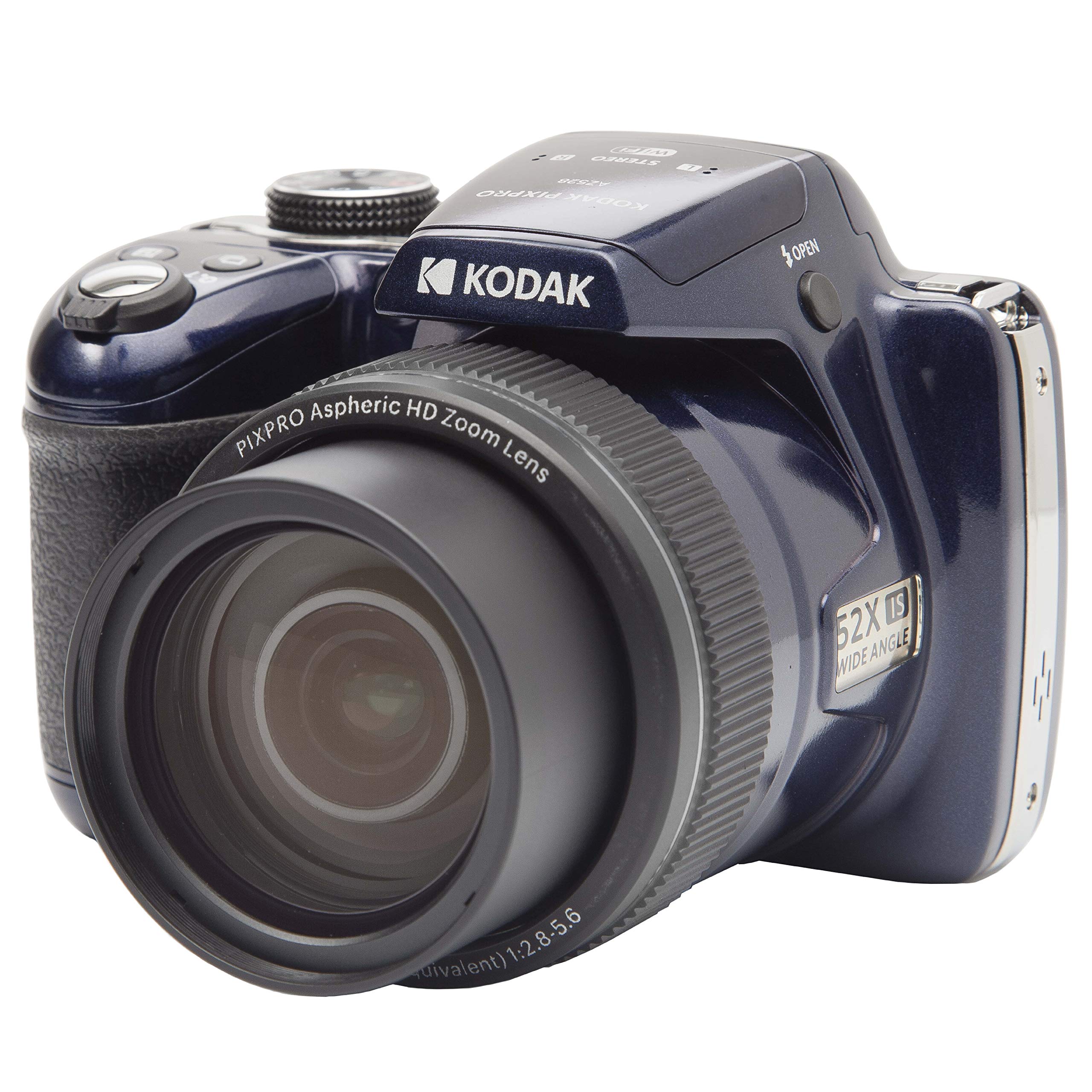 KODAK PIXPRO Astro Zoom AZ528 Dijital Fotoğraf Makinesi - 16MP, 52x Optik Zoom, 3 inç LCD Ekran, 1080P Full HD Video, 24mm Geniş Açı (Lacivert)