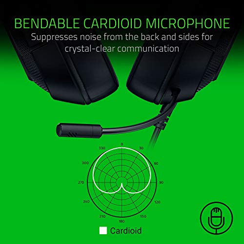 Razer Kraken X Lite - Ultra Hafif Oyun Kulaklığı Surround Ses - Hafif Alüminyum Çerçeve - Bükülebilir Kardioid Mikrofon - PC, PS4, PS5, Switch, Xbox Serisi, Mobil - Siyah